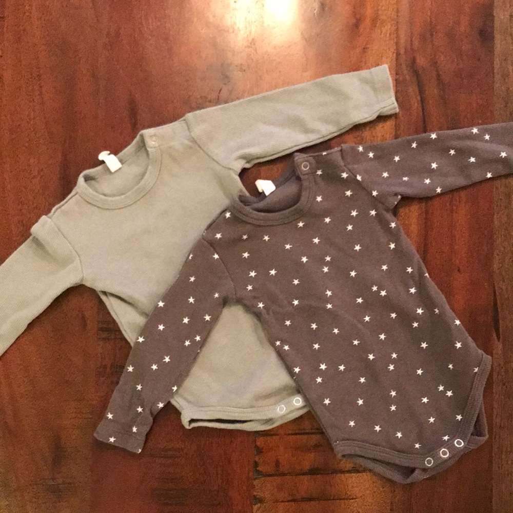 Quincy Mae Ribbed Bodysuit Duo
